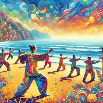 Qi Gong A La Plage Face A L'ocean