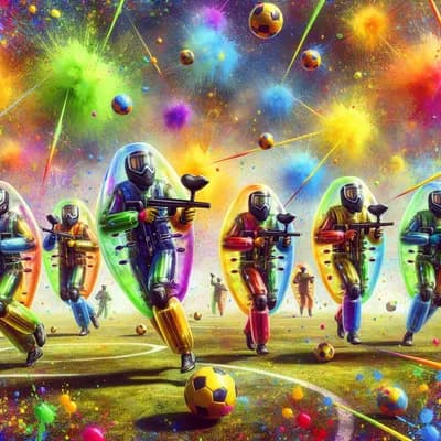 paintball / bubble foot / archery tag