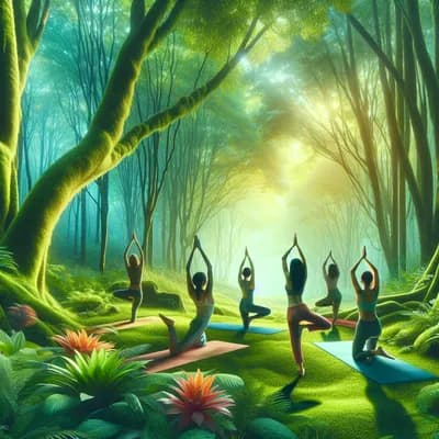 💚✨yoga doux✨💚 forêt 🌳