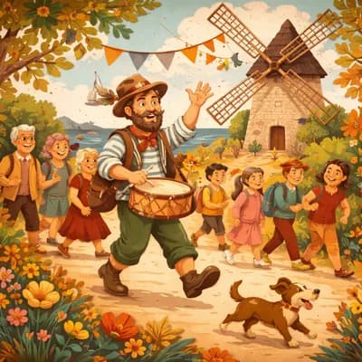 Deambulation theatralisée par Bilout au Moulin de La Brée