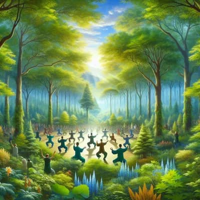 Qi Gong bain de forêt méditation