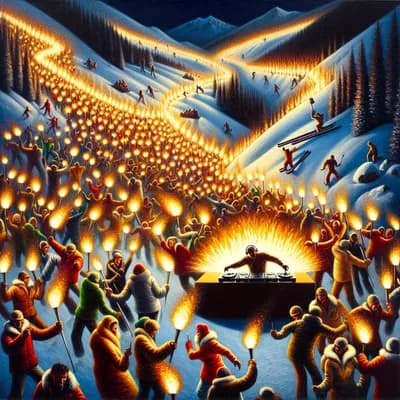 Descente aux flambeaux avec le Dj Jay Style -arcs 1600