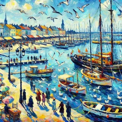 Visite du port de la Cotinière