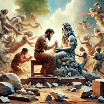 Initiation sculpture sur pierre