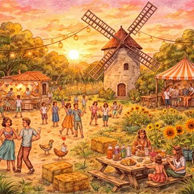 Soirée d'ouverture des journées agricoles au Moulin de La Brée