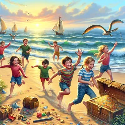 Rallye des P'tits Drôles (de 4 à 6 ans) de la Plage de Gatseau : chasse au trésor grandeur nature et animée