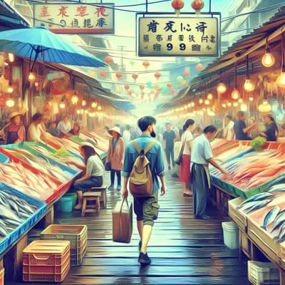 Visite de la criée de la cotinière: