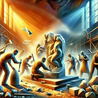 Initiation sculpture sur pierre