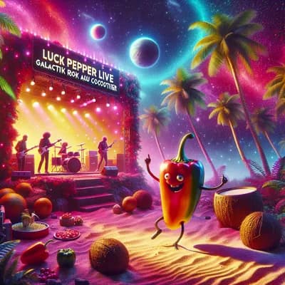 Luck pepper live, galactik rock au cocotier
