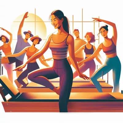 Séance de pilates avec stéphanie