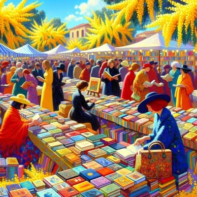 Brocante de livres pour la Fête du Mimosa