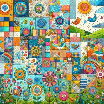Atelier 4-6 ans "tableau patchwork"
