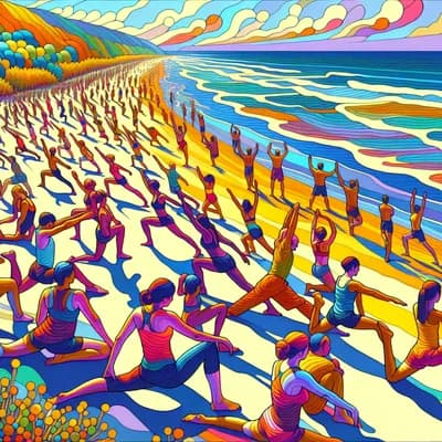 Étirements & mobilité - plage