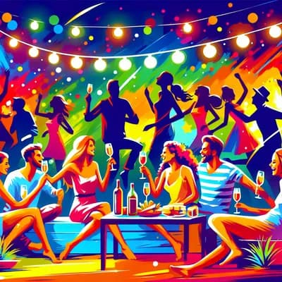 soirée camping - paella royale et animation festive au Coutia