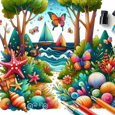 🐚🦋exploration en forêt du bord de mer 🌊🌲