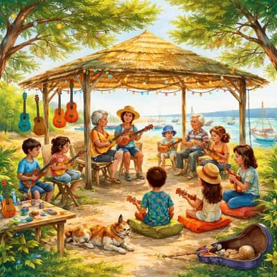 Atelier d'ukulélé à Boyardville