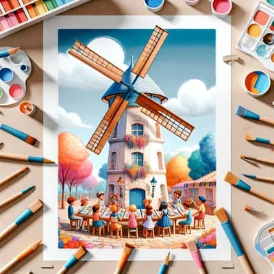 Atelier "girouette" 7-12 ans au Moulin de La Brée