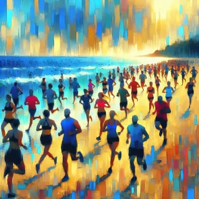 Course & renforcement / sur la plage