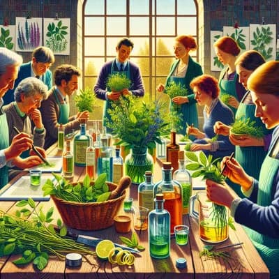 Atelier préparation liqueur apéritive avec les plantes du jardin.🍃🌿