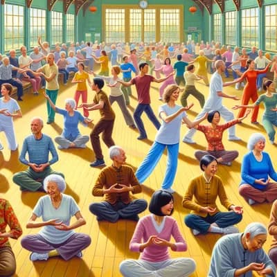 Qi Gong à la salle des fêtes de Dolus
