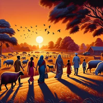 Visite guidée de la ferme au coucher du soleil (sur réservation)