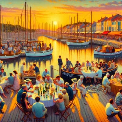 Apéro-barque au Port des Salines