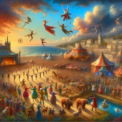 Cirque zavatta dernière représentation sur st trojan les bains