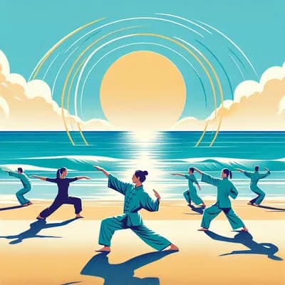 Qi Gong sur la plage
