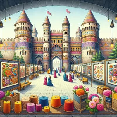 Salon des créateurs de broderie et de l'art du fil à la citadelle du château d'oléron