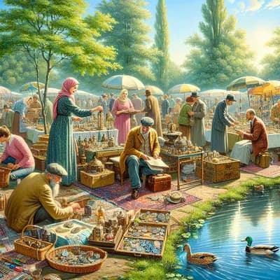 Brocante à l'étang des prés valet