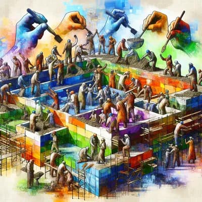 Chantier participatif enduit terre