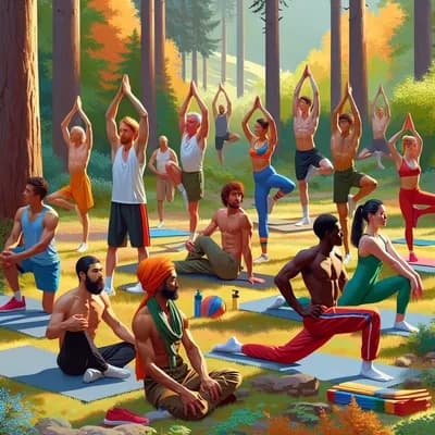 Gainage & posture / en forêt