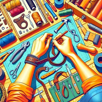 atelier cuir - fabrique ton bracelet