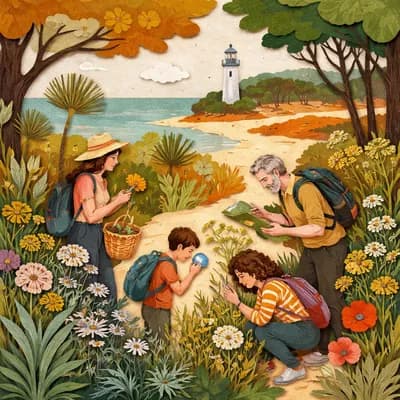 sortie découverte des plantes sauvages de l’île d’oléron. Permaculture Oléron