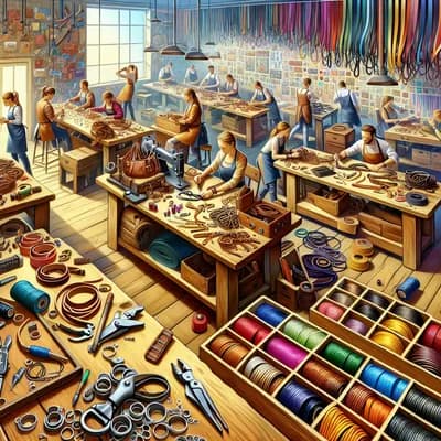 atelier fabrication de bracelet en cuir