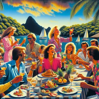 Soirée apéro dinatoire et années 80 à la marie galante