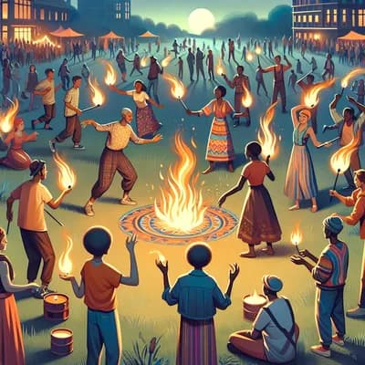 Initiation jongleries de feu