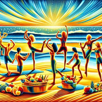 Gainage & posture / sur la plage