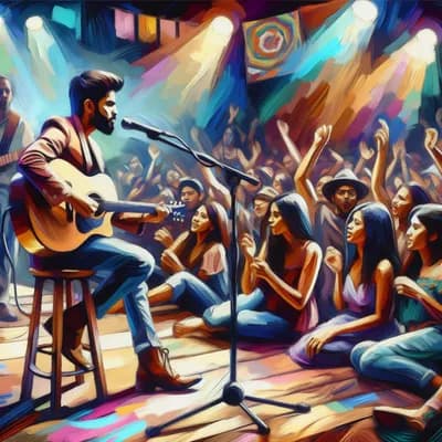 Concert manny pop rock acoustic à l'echoppe