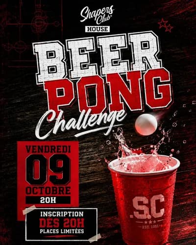 Beer Pong Challenge – Shapers Club House