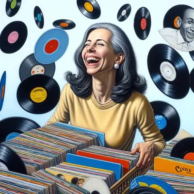 Exposition C.Cecile et ses vinyles