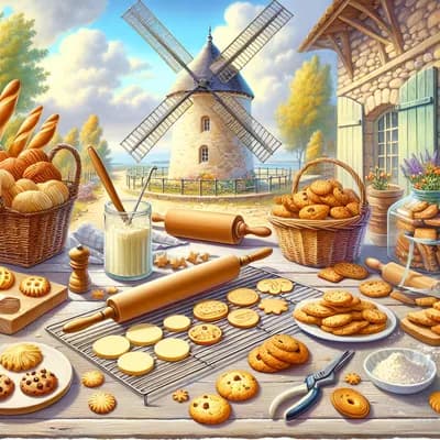 Atelier biscuits au Moulin de La Brée