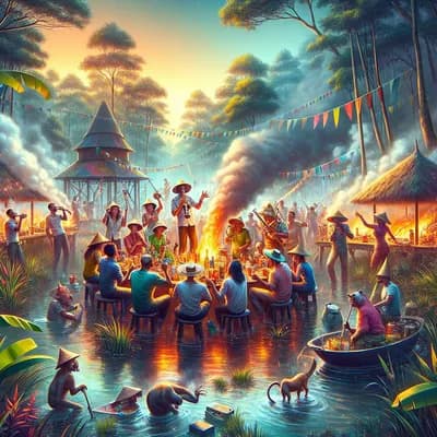 Soirée réunionaise au marais qui fume