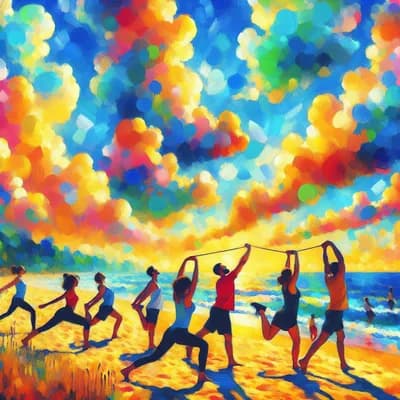 10 exercices santé - Plage de Domino