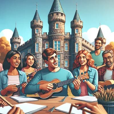 Initiation ukulélé à la Case à Uke (château)