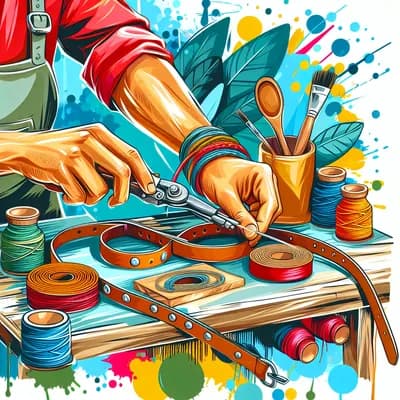 Atelier - Bracelet en cuire