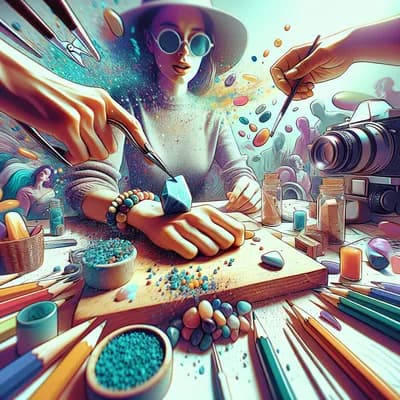 atelier créatif-bracelet personnalisé en pierre naturelle