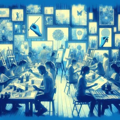 atelier créatif Cyanotype