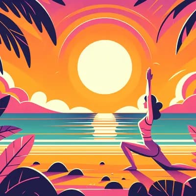 Yoga à la plage de la cotinière avec élodie 🌅