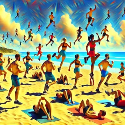 Circuit training - plage